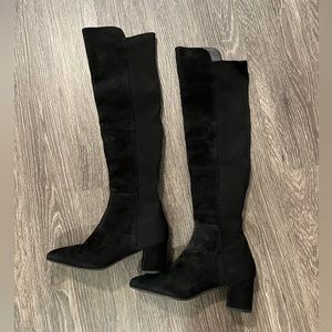 Stuart Weitzman black knee boots, 6.5